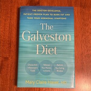 The Galveston Diet Book by Mary Claire Haver, MD - Blue Cover